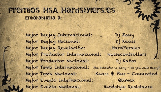 Premios hsa hardstylers.es